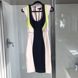 French Connection color block dress